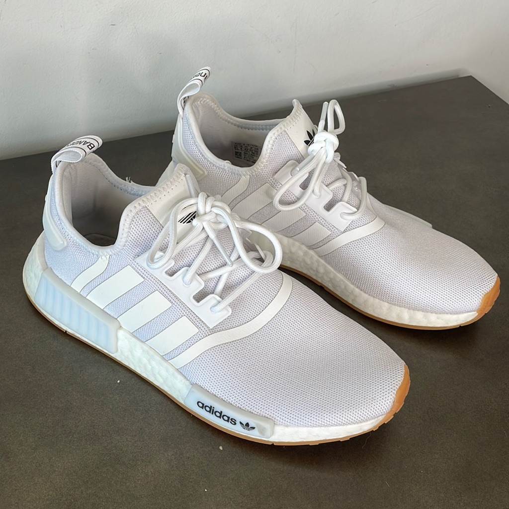 adidas gazelle silver green womens Shop White Mens NMD R1 Lace Up Sneakers – Shoebacca main image 0